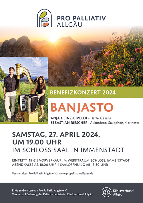 Benefizkonzert 2024 Banjasto Plakat